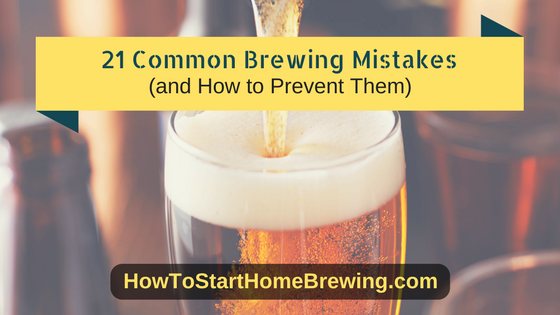 common beer brewing mistakes